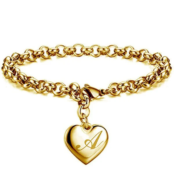 Women's Fashion Stainless Steel Gold Bracelet
