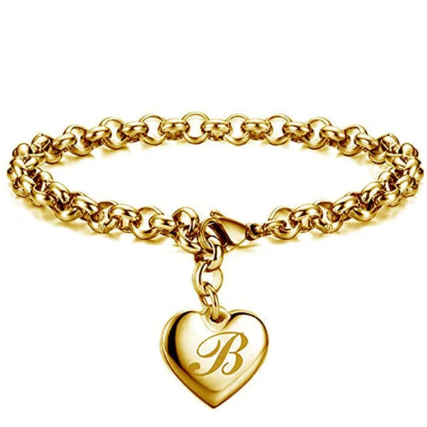 Women's Fashion Stainless Steel Gold Bracelet - Image 2
